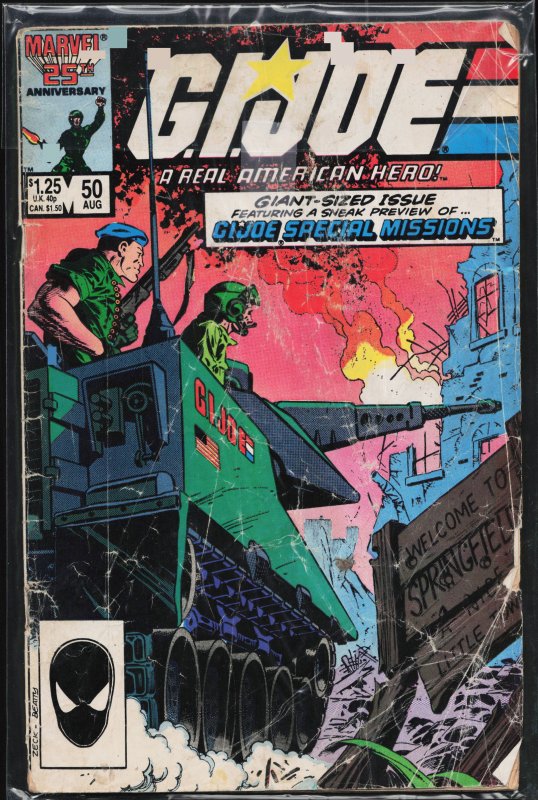 G.I. Joe: A Real American Hero #50 (1986) G.I. Joe [Key Issue]