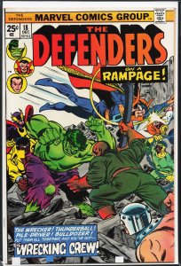 The Defenders #18 (1974) The Defenders [Key Issue]