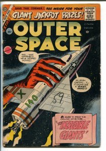 OUTER SPACE #23 1959-CHARLTON-RETRO ROCKET-FLYING SAUCERS-good/vg