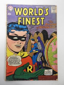World's Finest Comics #100 (1959) VG- cover detached top staple, moistur...