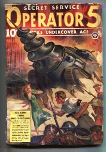 Operator #5 --November 1939-- Army From Underground--Final issue--Pulp Magazine