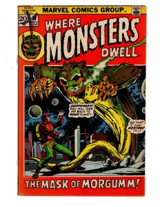 Where Monsters Dwell #18 (1972) THE MASK OF MORGUMM! / ID#960
