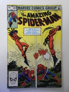 The Amazing Spider-Man #233 (1982) VG- Condition moisture damage