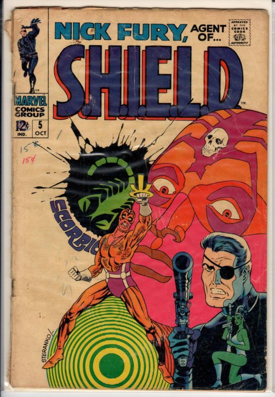 Nick Fury, Agent of SHIELD #5 (1968) 2.0 GD