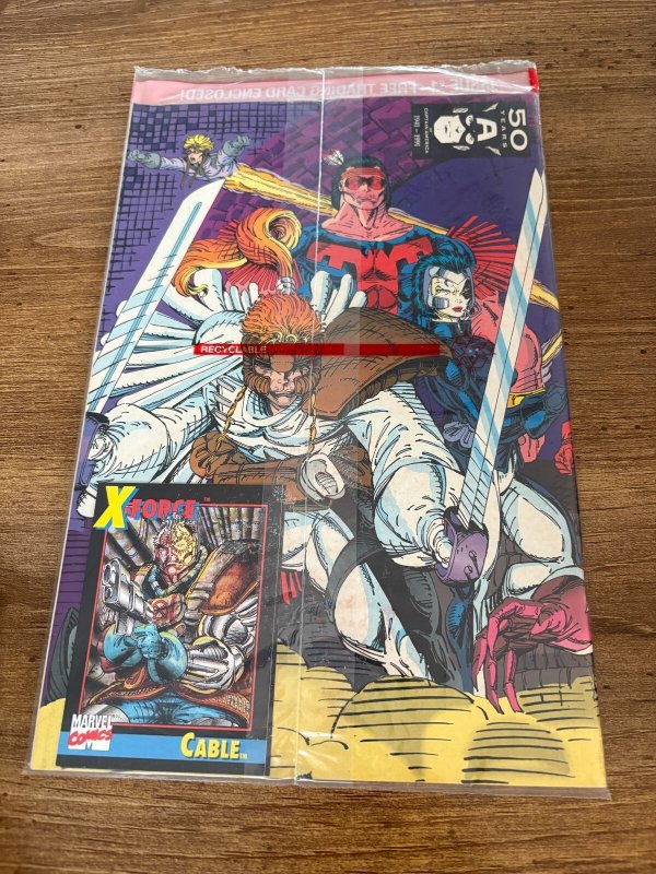 X-Force # 1 NM Marvel Comic Book Sealed With Cable Card X-Men Deadpool 17 J408