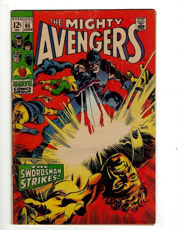 Avengers # 65 VF Marvel Comic Book Hulk Thor Captain America Iron Man OF2