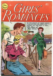 GIRLS’ ROMANCES #21--1953-LOVE TRIANGLE--NICE INTERIOR ART--RARE DC