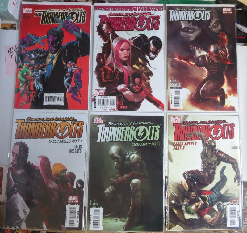 THUNDERBOLTS Lot of 63 books Marvel's Most Wanted Comics 1999-2012 VF-NM B&B 