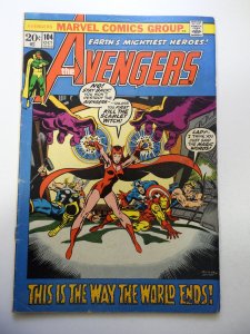 The Avengers #104 (1972) VG Condition stain fc