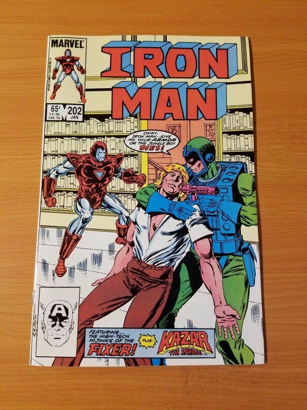 Iron Man #202 ~ NEAR MINT NM ~ 1986 MARVEL COMICS