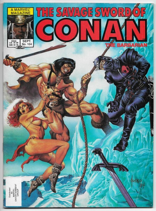 Savage Sword Of Conan Magazine #104 Joe Jusko Cover (Marvel, 1984)