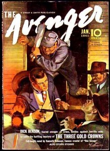 Avenger--January 1941--Pulp Magazine--Street and Smith--FN/VF
