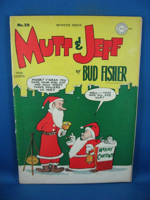 MUTT AND JEFF 20 F- CHRISTMAS COVER 1945