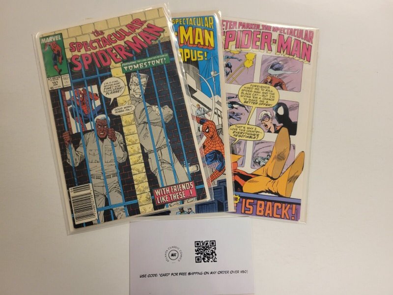 3 Spectacular Spider-Man Marvel Comics #123 124 151 81 SM9