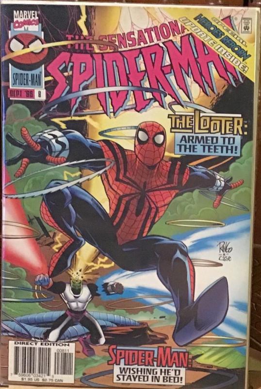 SENSATIONAL SPIDER-MAN MARVEL 8 CONSECUTIVE ISSUES #8-15 NM CONDITION 
