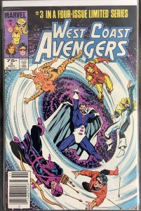 West Coast Avengers #3 Mini-Series (1984, Marvel) Newsstand Edition. NM+