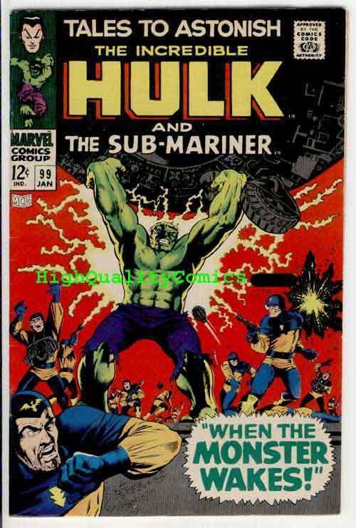 TALES To ASTONISH #99, VF+, Hulk, Sub-Mariner, Severin, 1968, Holocaust