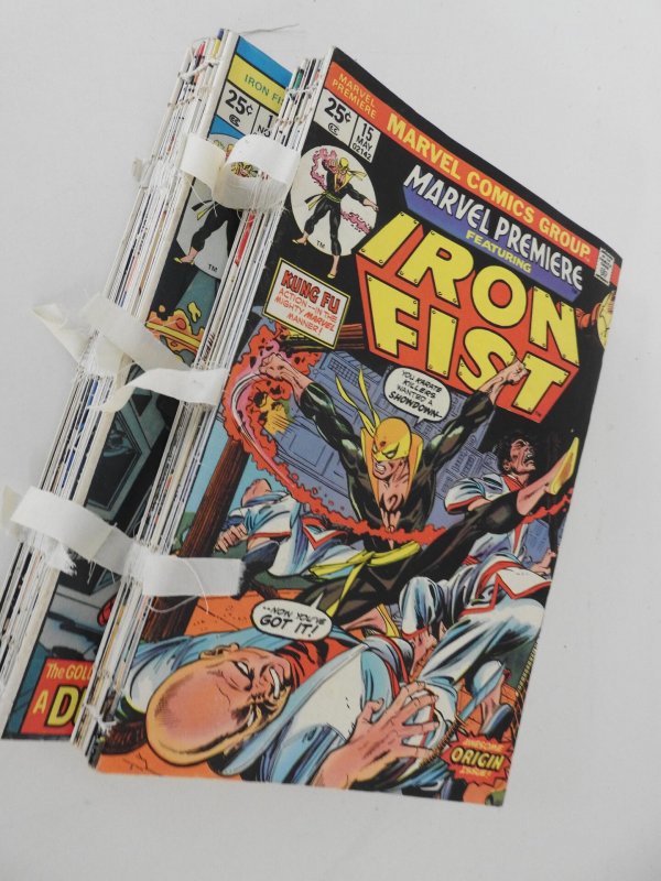 Iron Fist #1-15, Marvel Premiere #15-25 (1975) Iron Fist! Bound Volumes No Cover