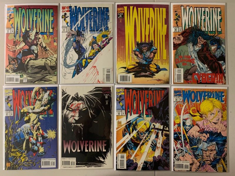 Wolverine comics lot #61-110 + 2 annuals 50 diff avg 6.0 (1992-97)