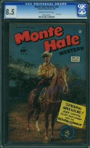 Monte Hale Western #38 (1949) CGC 8.5 VF+