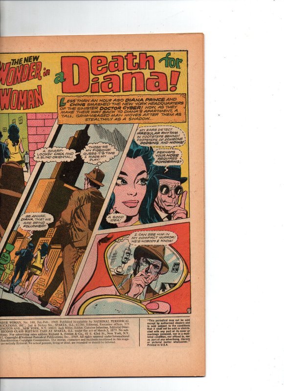 Wonder Woman #180 - I-Ching - 1969 - FN/VF