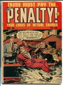 CRIME MUST PAY THE PENALTY #28 1952-ACE-MURDER-VIOLENT CRIME-EXPLOSIONS-vg
