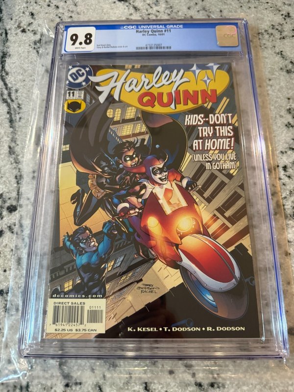 Harley Quinn # 11 CGC Graded 9.8 DC Comic Book 2001 Joker Batman Gotham JH35