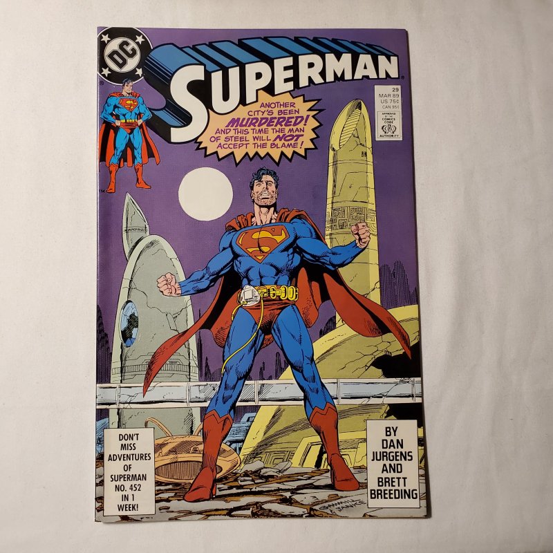 Superman 29 Near Mint Story by Dan Jurgens