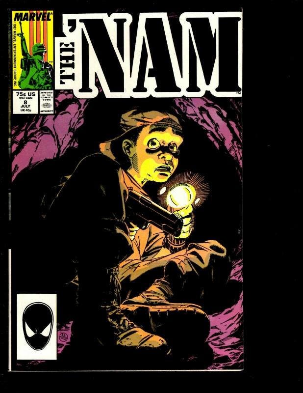 Lot of 12 The 'Nam Marvel Comic Books 1 2 3 4 5 6 7 8 9 10 11 12 Vietnam War DS1