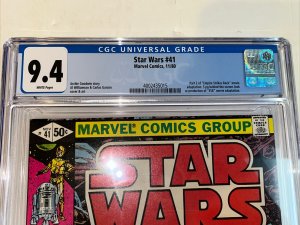 Star Wars (1980) # 41 (CGC 9.4 WP) | 1st app of Yoda | Empire Strikes Back