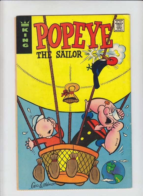 Popeye el Marino GD ERROR VARIANT - King 1974 - English Spanish comic - sailor 