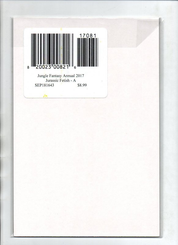 Jungle Fantasy Annual Jurassic Fetish A Variant - 2017 - NM