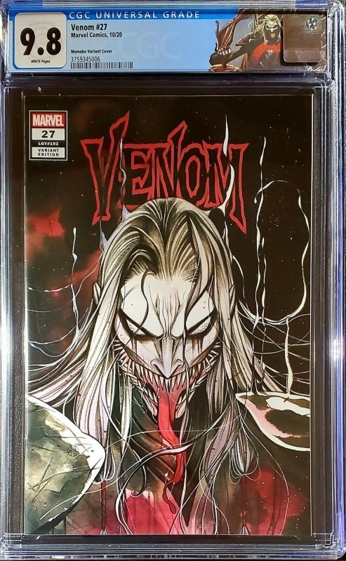 ?? Venom #27 Peach Momoko Trade Variant CGC 9.8 1st App Codex ?️ crain skan