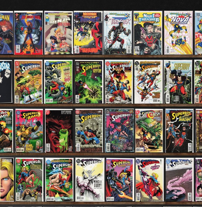 Huge Lot 150+ Comics with Supergirl, Ninjak, Superman, Superboy & More!