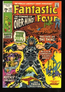 Fantastic Four #113 VF- 7.5 1st Overmind!