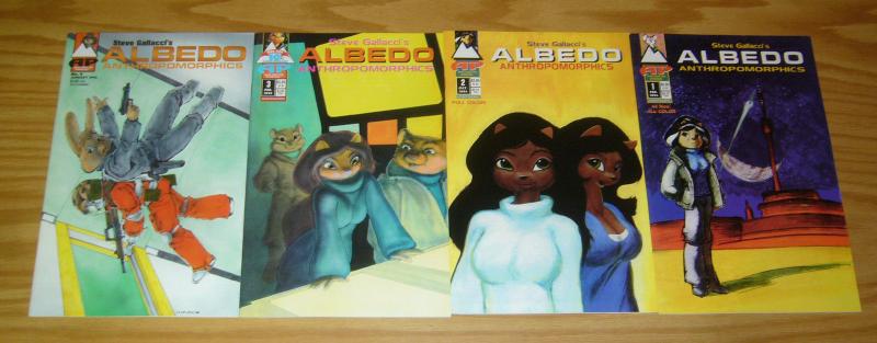 Steve Gallacci's Albedo Anthropomorphics vol. 3 #1-4 VF/NM complete series set 2 