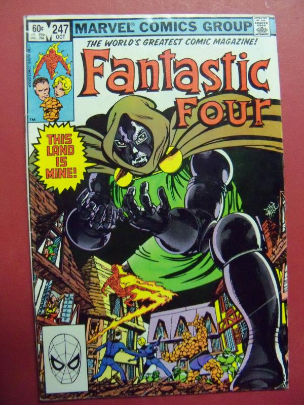 FANTASTIC FOUR #247  DOCTOR DOOM AND FF TEAM - UP (VF/NM 9.0 OR BETTER) MARVEL