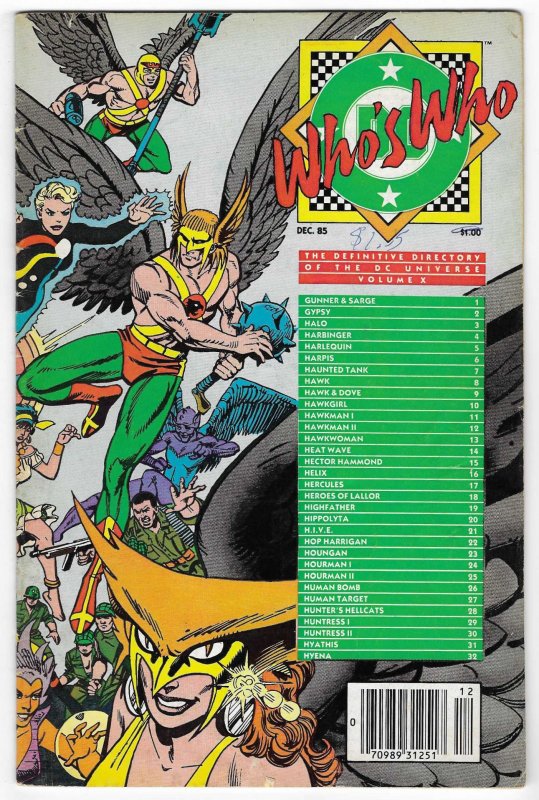 Who's Who: The Definitive Directory of the DC Universe #10 Canadian Variant