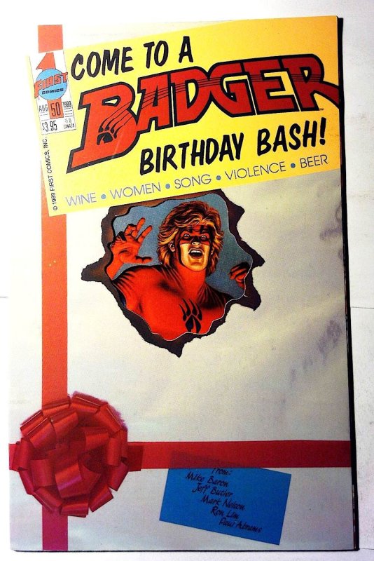 Badger #50 (1989) First Comics 1st Print Comic Book