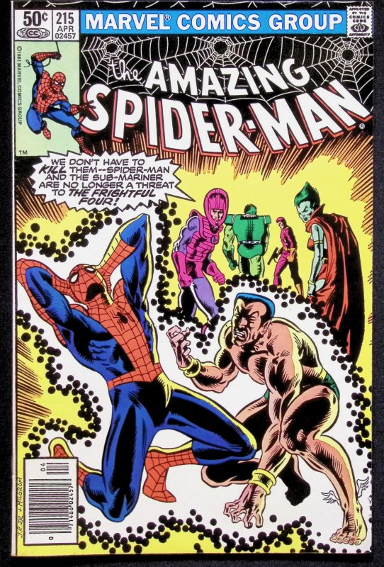 Amazing Spider-Man #215 Sub-Mariner Frightful Four!