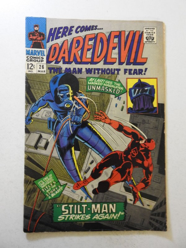 Daredevil #26 (1967) GD+ Condition centerfold detached