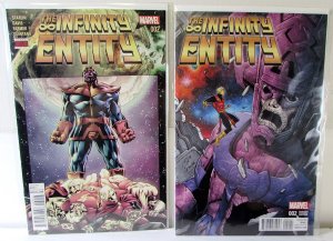 Infinity Entity Lot 2 #2 A, 2 B 2016 Marvel 9.2 Thanos Adam Warlock Comics