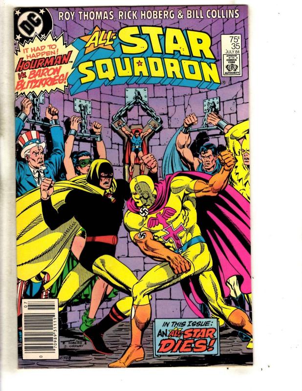 Lot Of 6 All Star Squadron DC Comic Books # 32 33 34 35 36 + Annual # 2 JG7