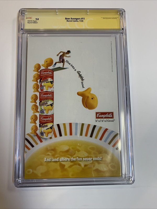 New Avengers (2005) # 27  (CGC SS 9.8 WP) Signed Michael Bendis | 1st App Ronin