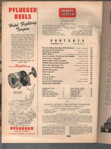 Sports Afield 11/1949-George Englers cover-hunting-fishing-pix-ads-info-FN