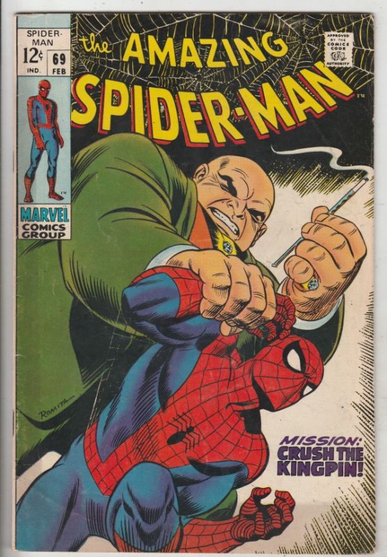 Amazing Spider-Man #69 (Feb-69) FN/VF Mid-High-Grade Spider-Man