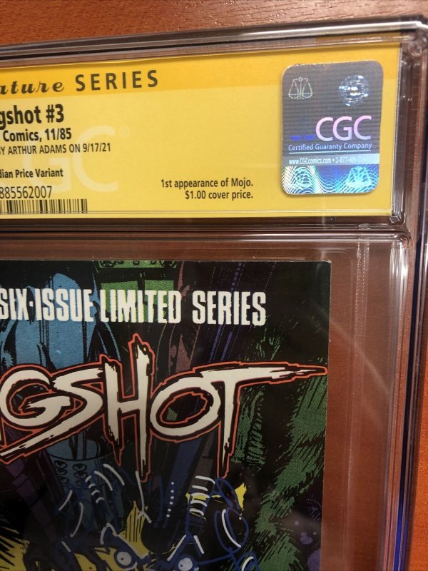 Longshot (1985) #3 (CGC 9.6 SS) Signed & Sketch Arthur Adams ! Census 1 | CPV