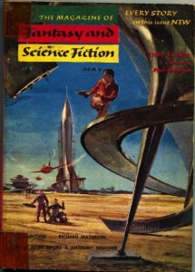 MAGAZINE OF FANTASY AND SCIENCE FICTION-May 1955-Science Fiction Pulp Thrills