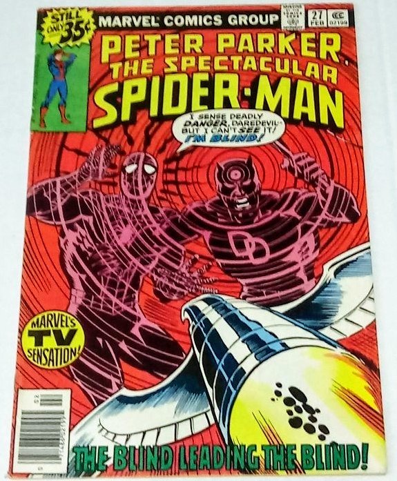 Spectacular Spider-Man #27 (7.0) 1976 Daredevil Frank Miller Bronze Age ID#43A