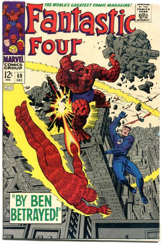 FANTASTIC FOUR #69, VF, Ben Betrayed, Jack Kirby, 1961, more FF in store, QXT